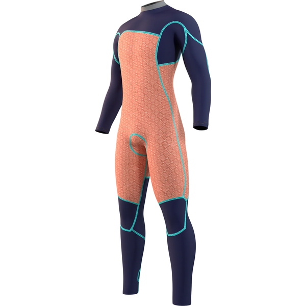 2025 Mystic Da Uomo Majestic 3/2mm Chest Zip Muta 35000.230002 - Cypress Green